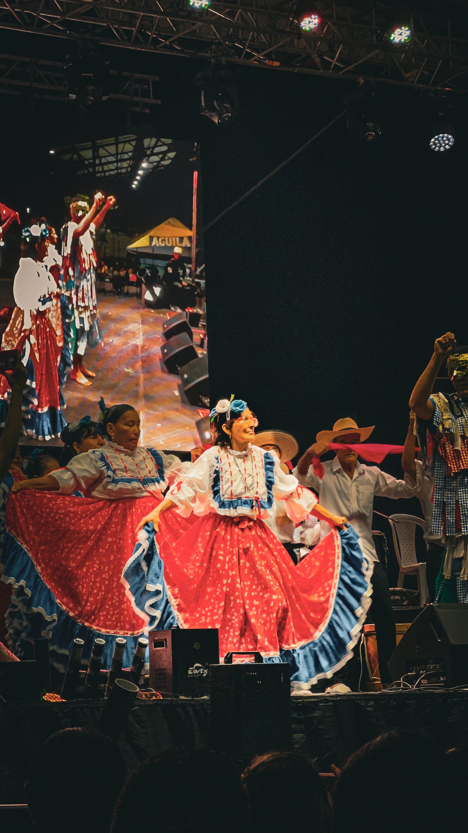 Dionicia Narváez en el escenario